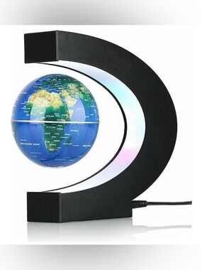 Magnetic Levitation Globe with LED Light * Gadgets Floating Lamp Decor Gifts